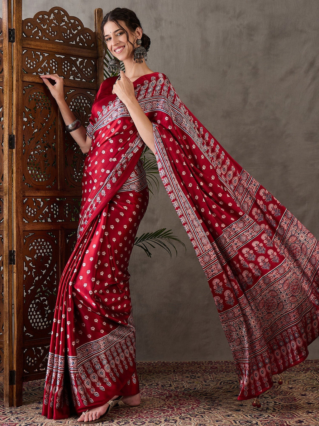 Aarohi Premium Semi Modal Saree for Festive Wear