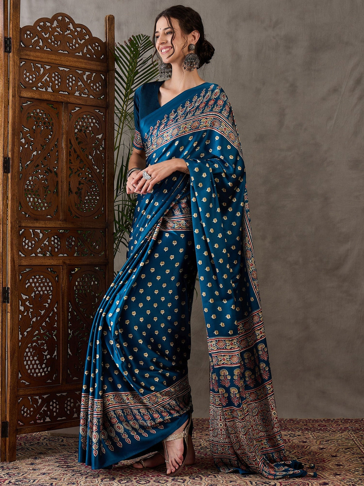 Aarohi Premium Semi Modal Saree for Festive Wear