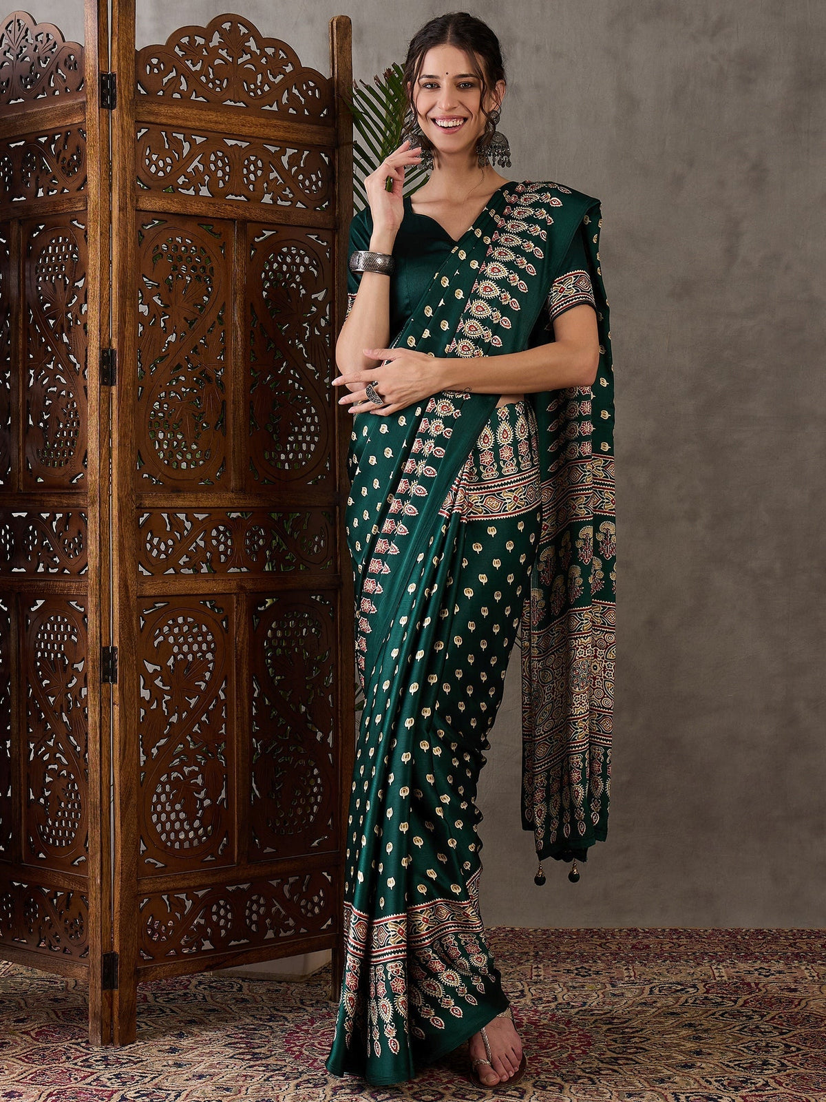 Aarohi Premium Semi Modal Saree for Festive Wear