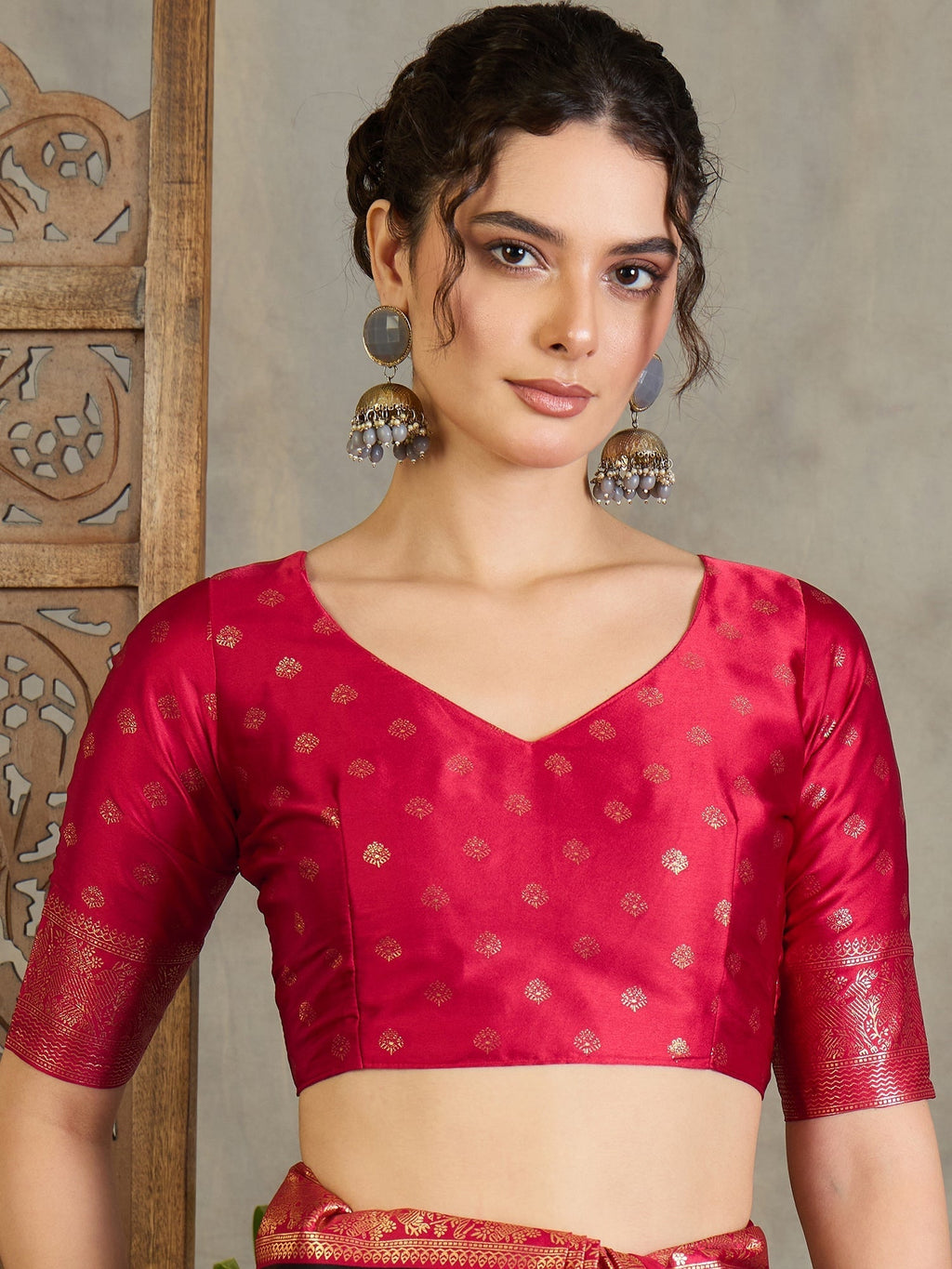Aavira Classic Semi Modal Saree for Traditional Functions