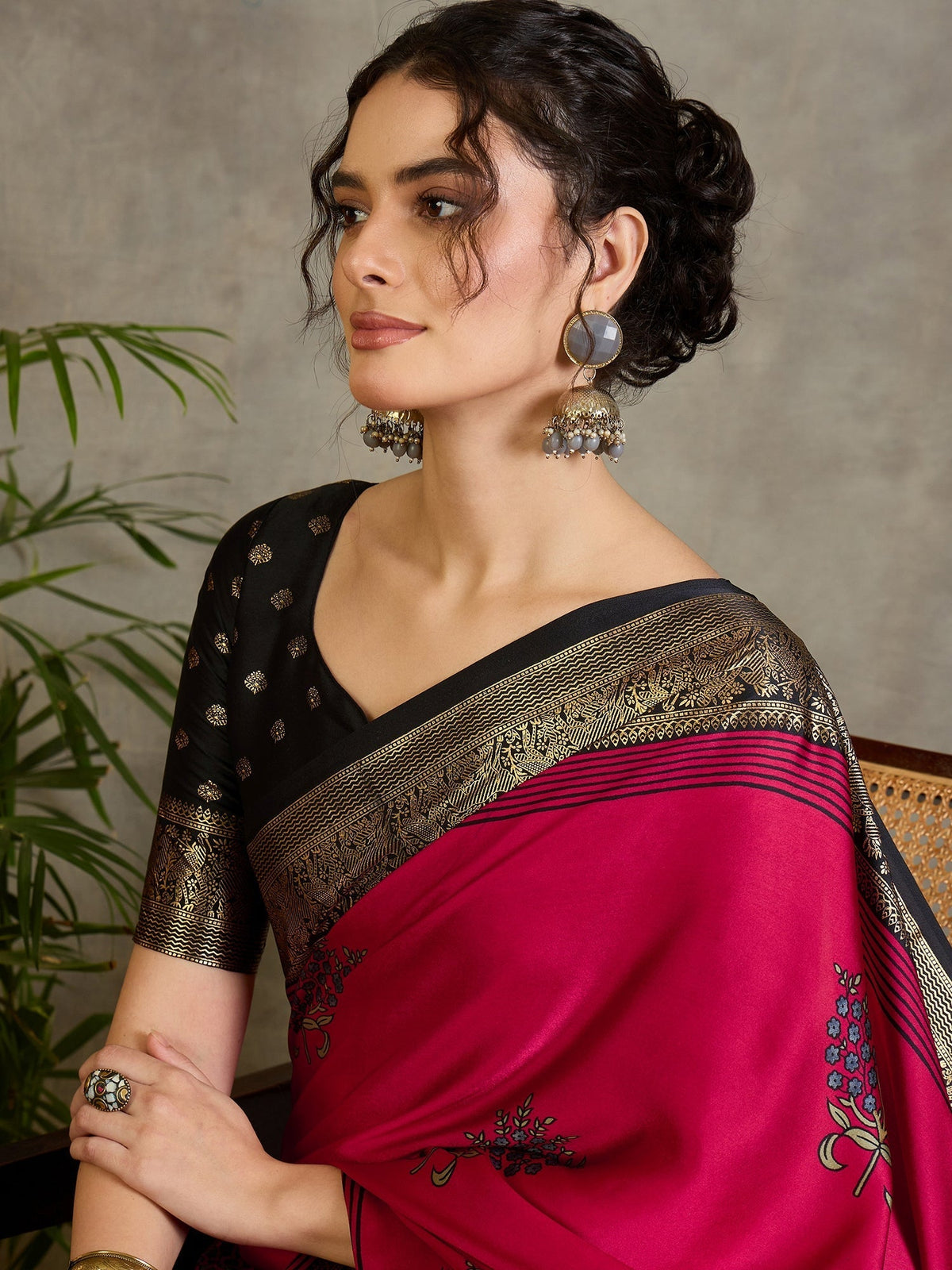 Aavira Classic Semi Modal Saree for Traditional Functions