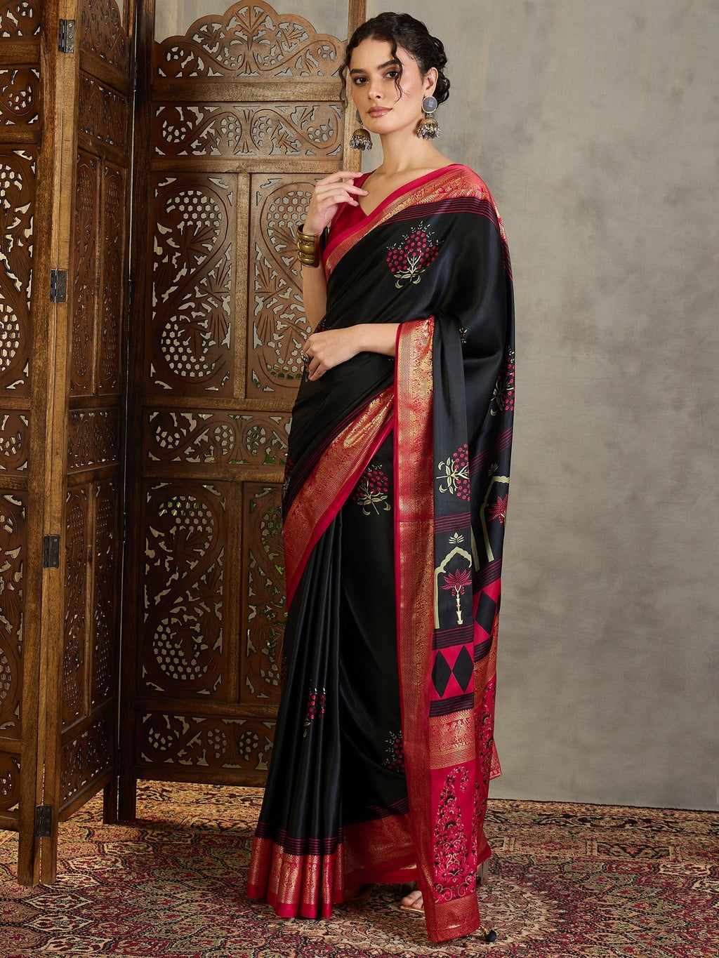 Aavira Classic Semi Modal Saree for Traditional Functions