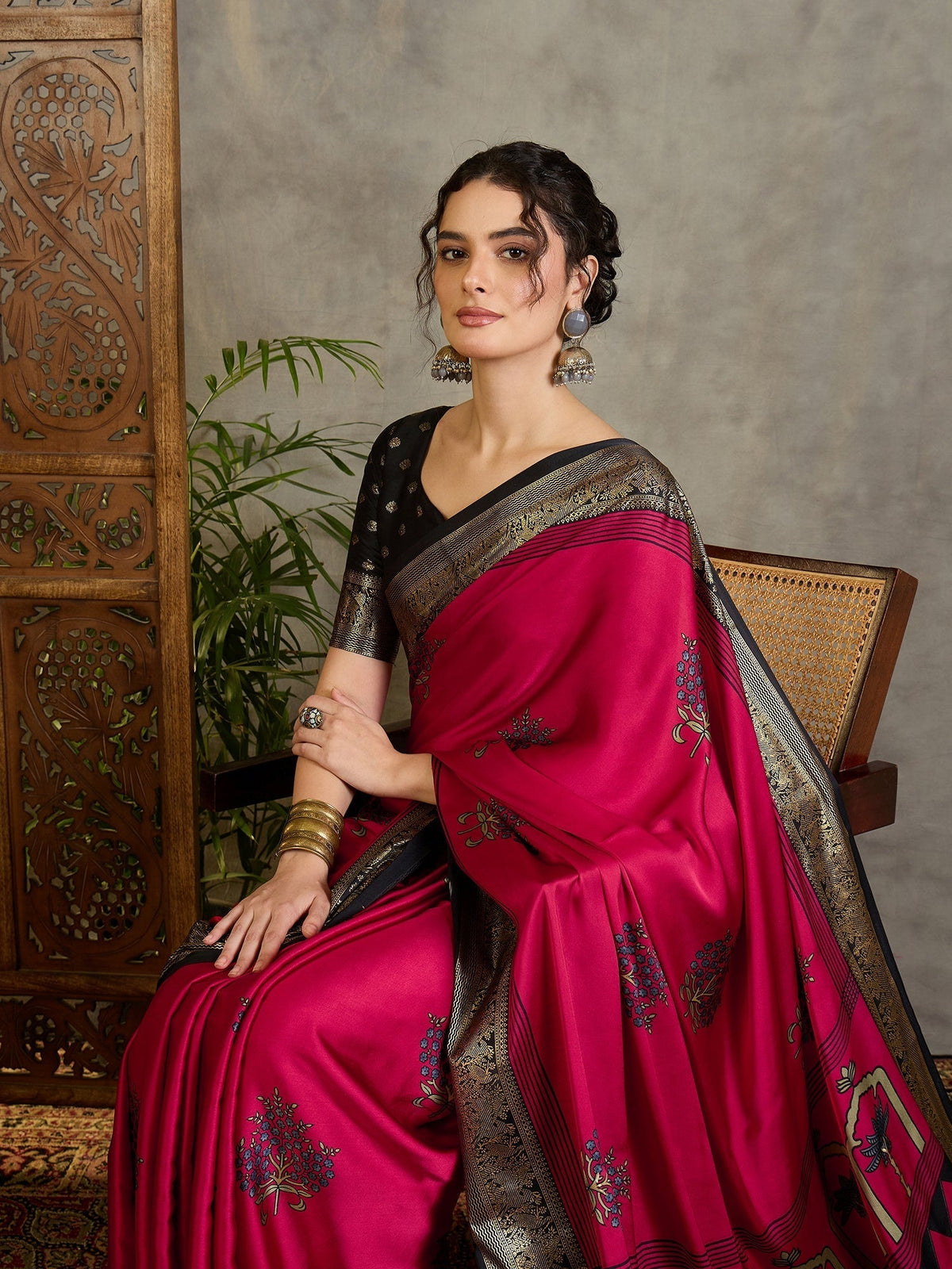 Aavira Classic Semi Modal Saree for Traditional Functions