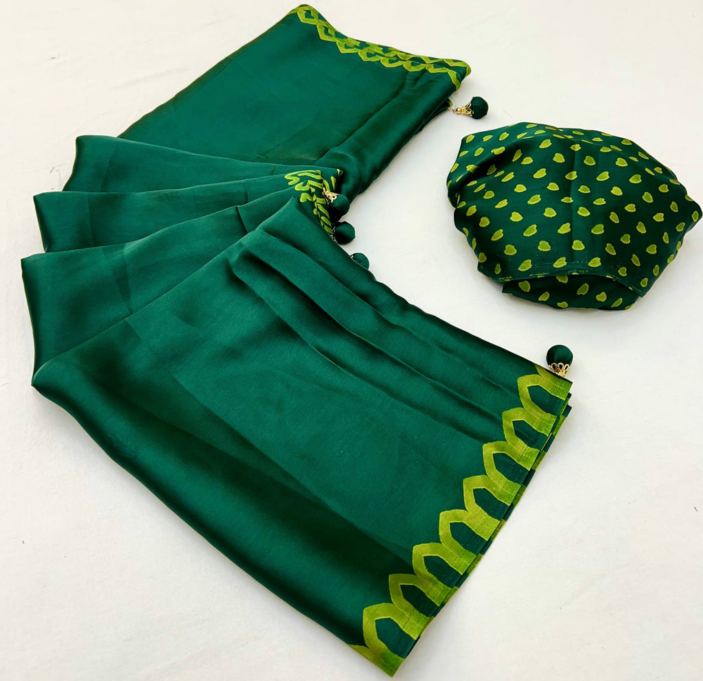 Anvaya Stylish Semi Modal Saree for Party & Festive Wear