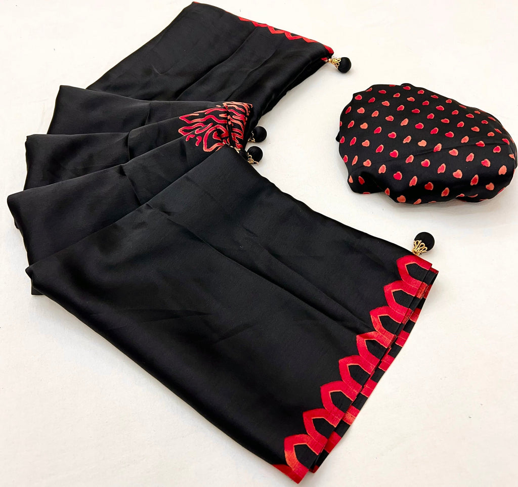 Anvaya Stylish Semi Modal Saree for Party & Festive Wear