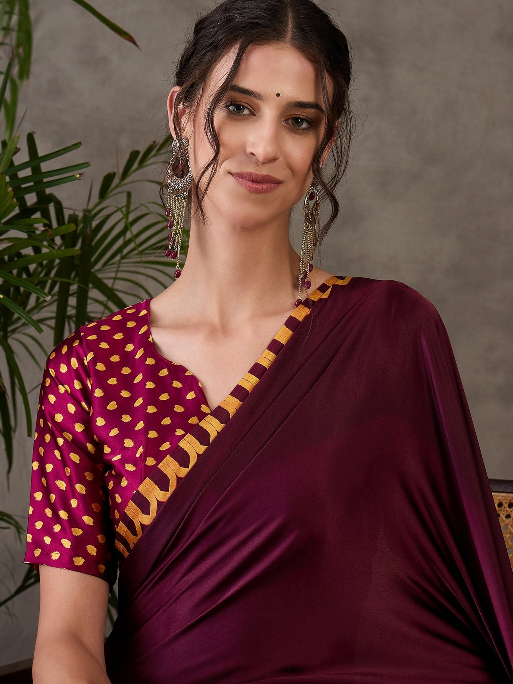 Anvaya Stylish Semi Modal Saree for Party & Festive Wear