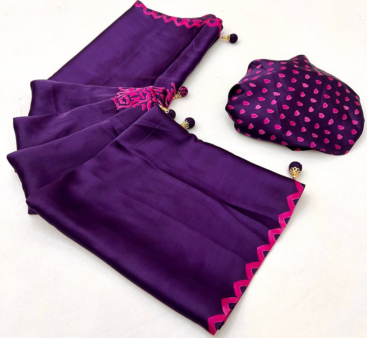 Anvaya Stylish Semi Modal Saree for Party & Festive Wear