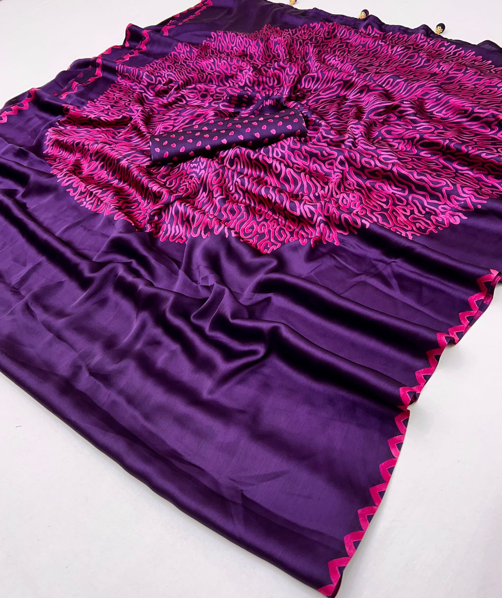 Anvaya Stylish Semi Modal Saree for Party & Festive Wear