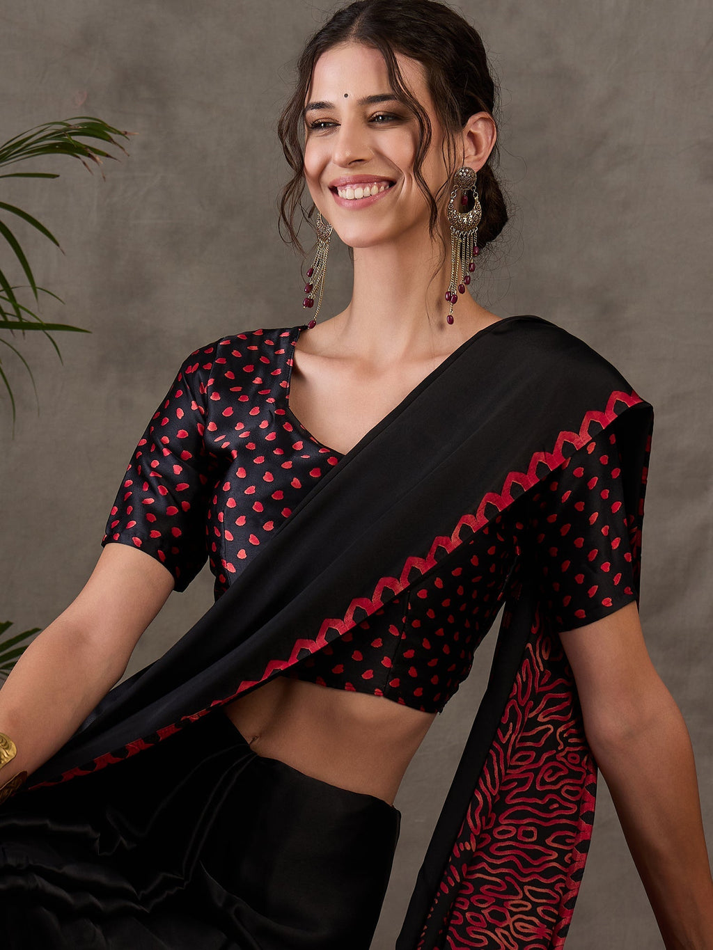 Anvaya Stylish Semi Modal Saree for Party & Festive Wear