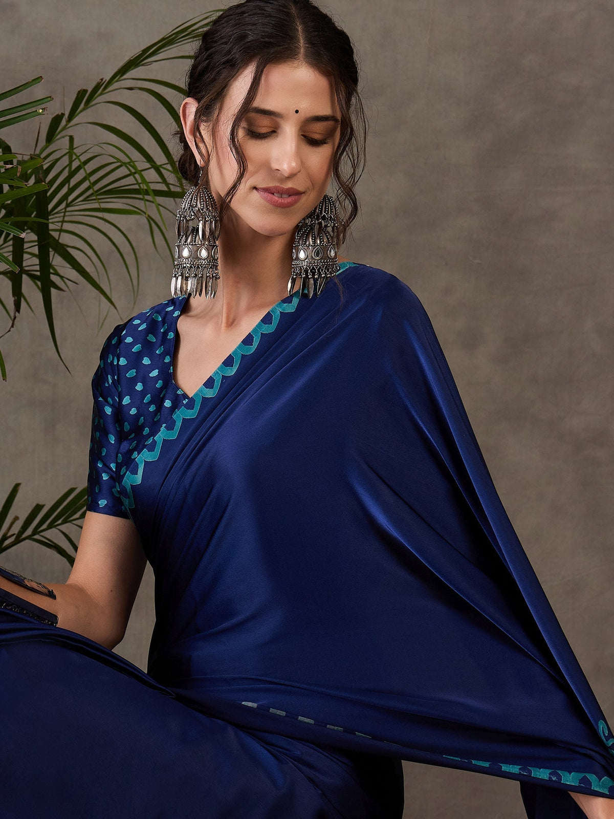 Anvaya Stylish Semi Modal Saree for Party & Festive Wear