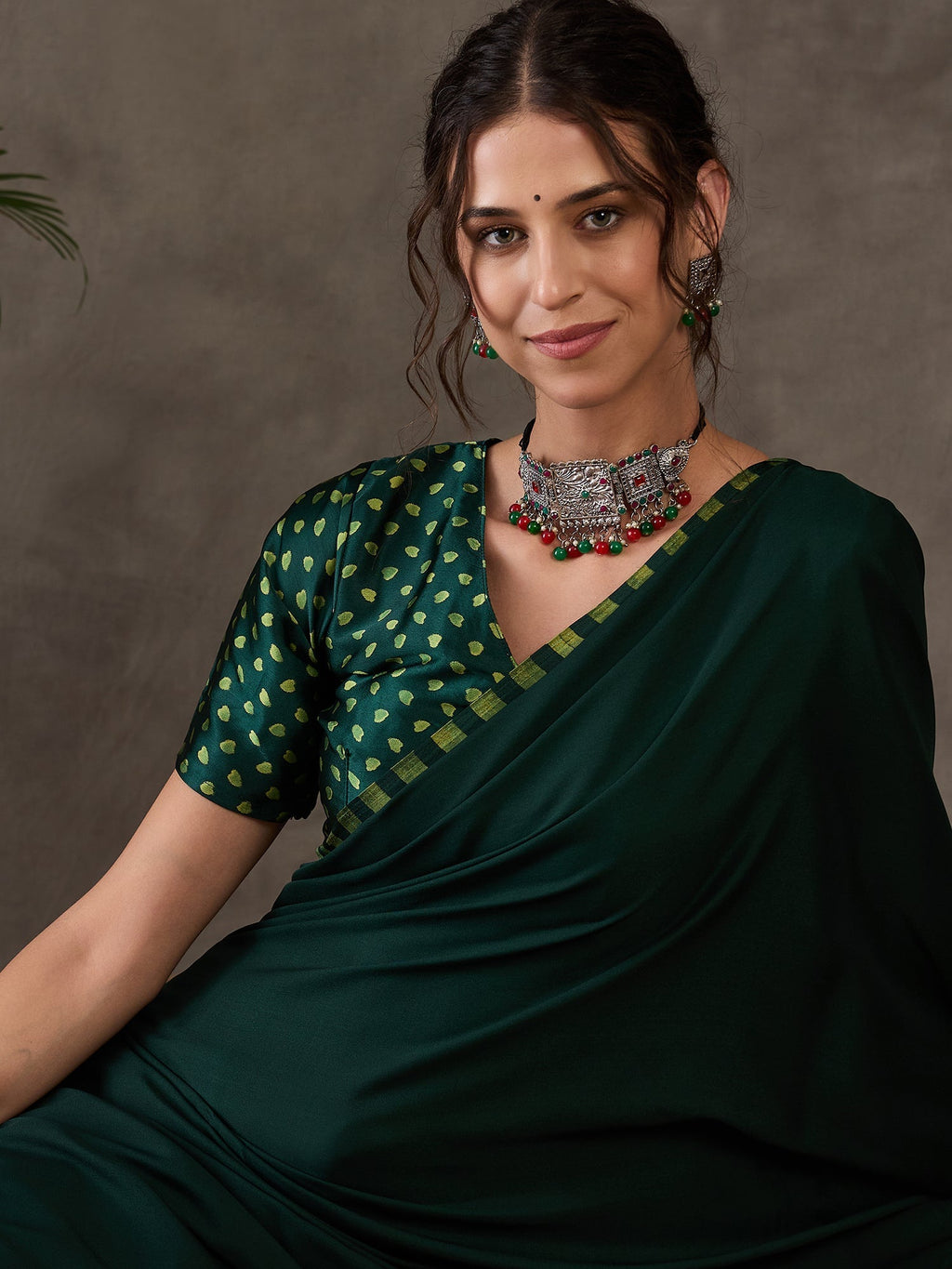 Anvaya Stylish Semi Modal Saree for Party & Festive Wear