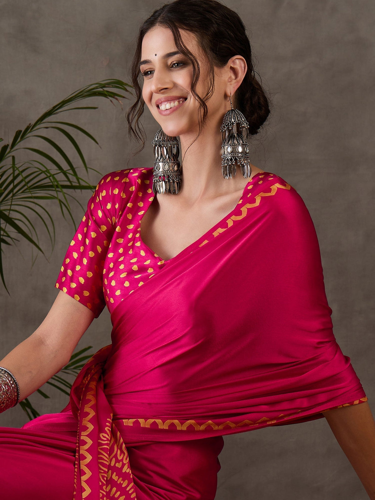 Anvaya Stylish Semi Modal Saree for Party & Festive Wear