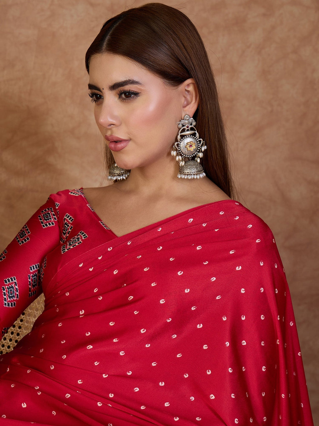 Aroshni Lightweight Semi Modal Saree for Festive Occasions