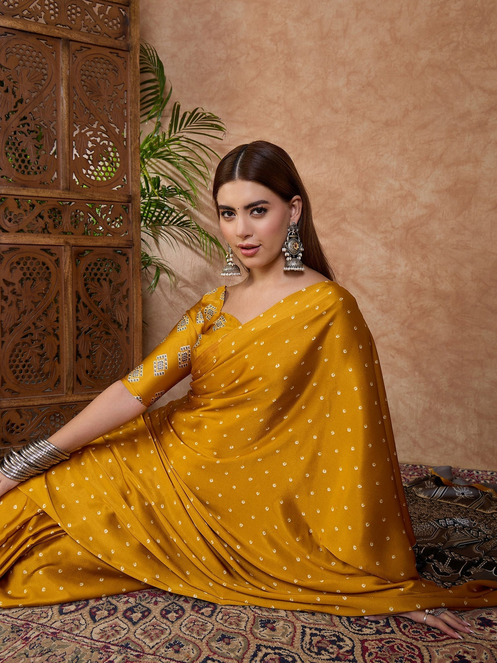 Aroshni Lightweight Semi Modal Saree for Festive Occasions