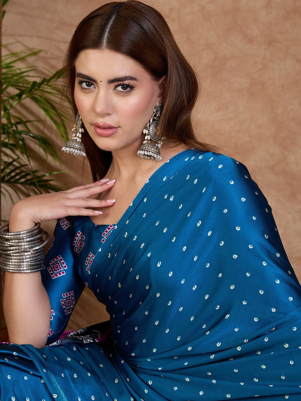 Aroshni Lightweight Semi Modal Saree for Festive Occasions