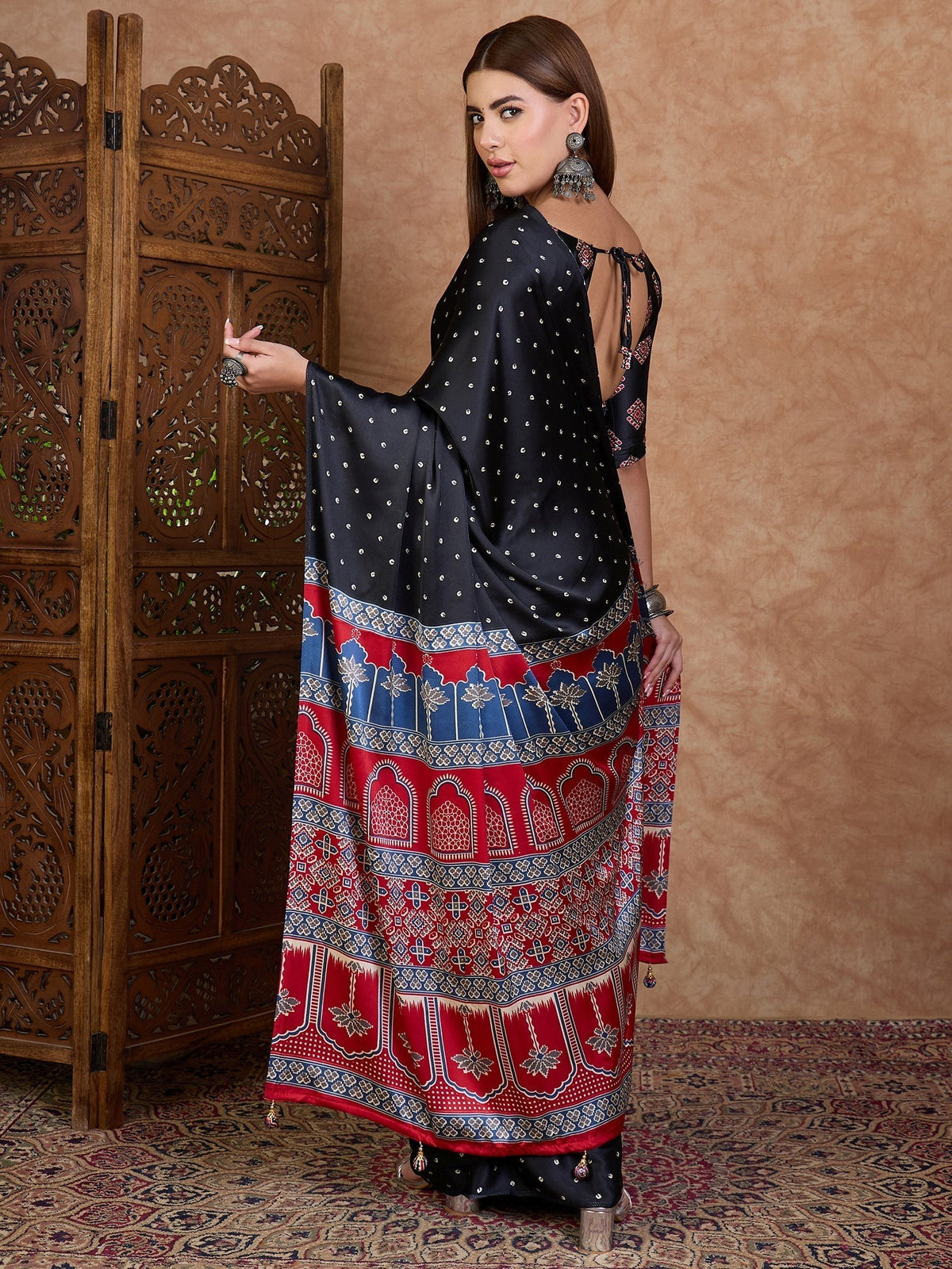 Aroshni Lightweight Semi Modal Saree for Festive Occasions