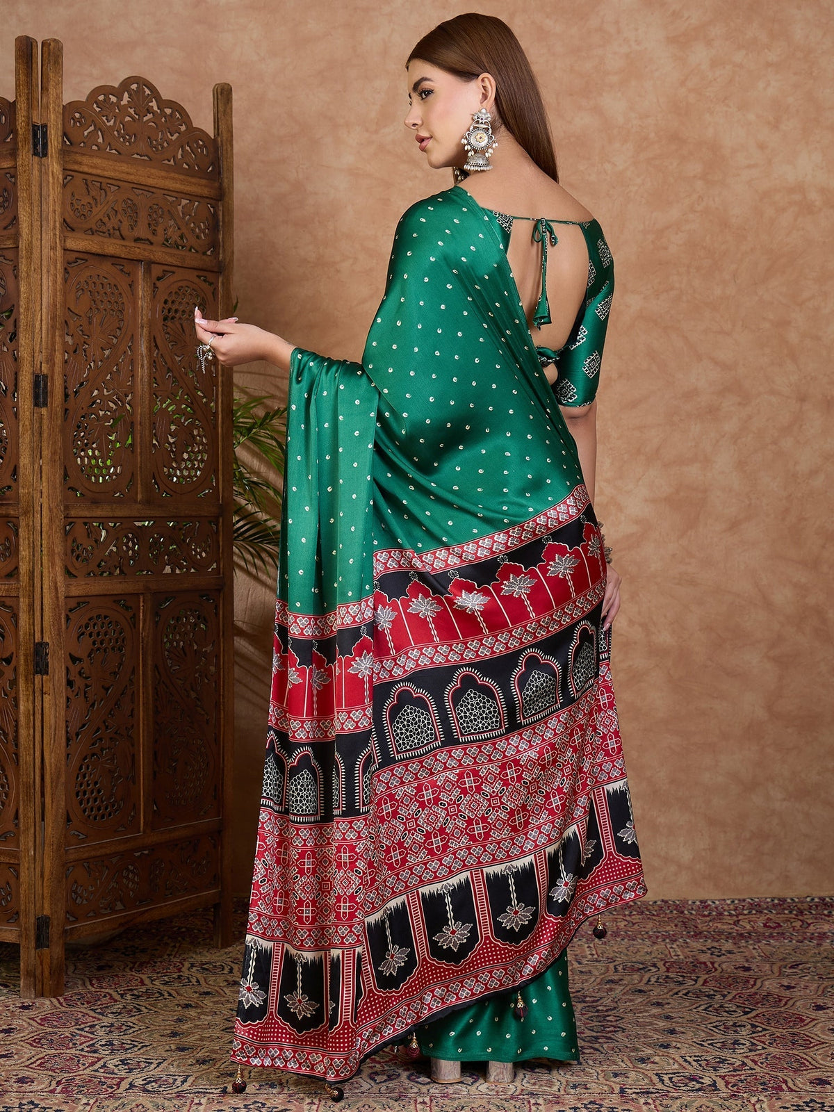 Aroshni Lightweight Semi Modal Saree for Festive Occasions