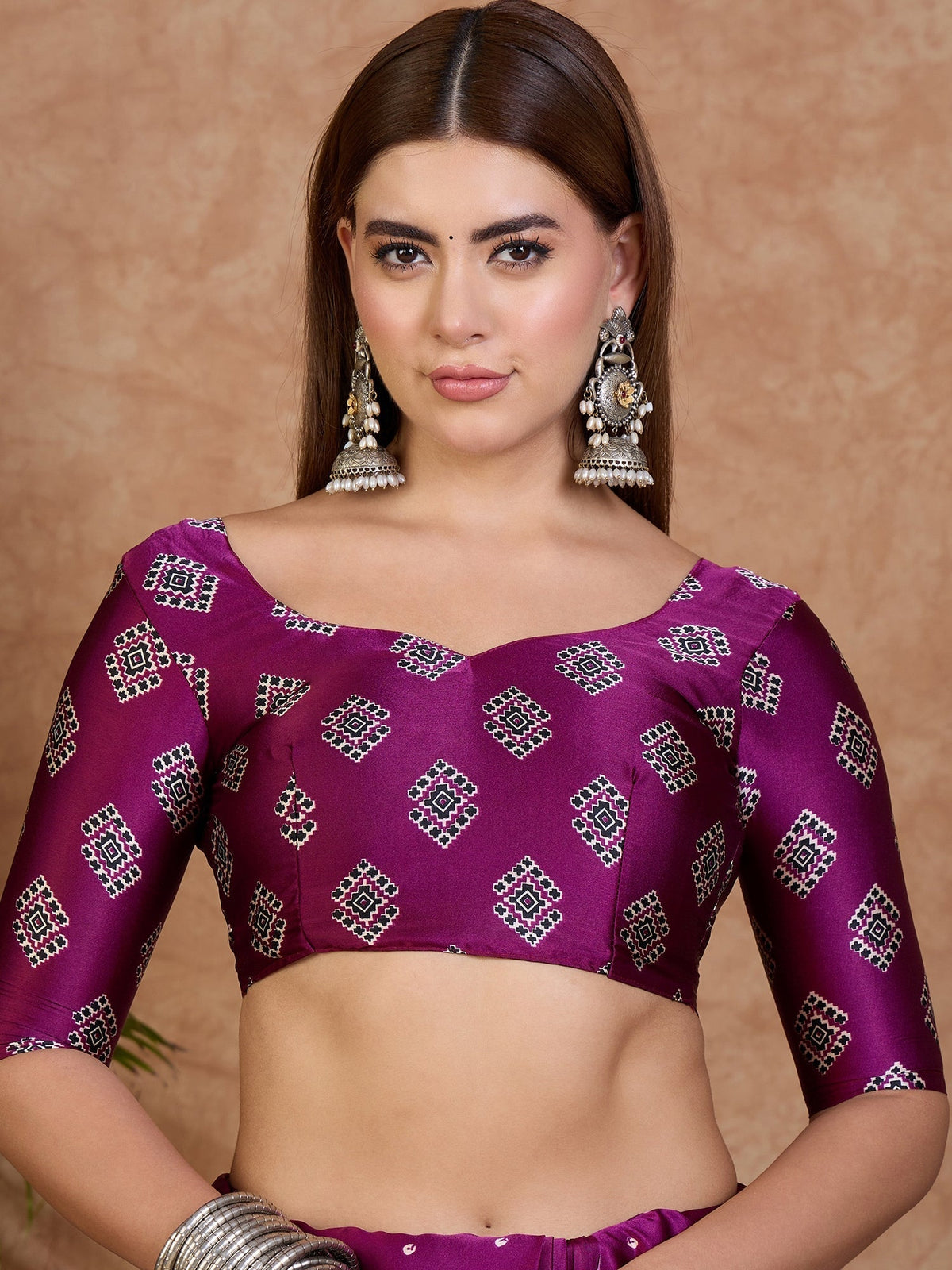 Aroshni Lightweight Semi Modal Saree for Festive Occasions