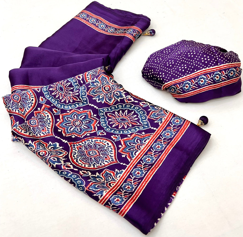Avyanna Soft Drape Semi Modal Saree for Party Wear