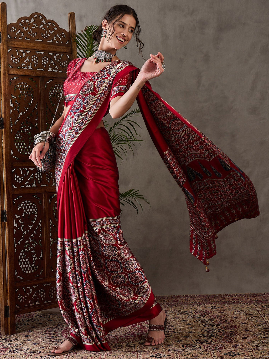 Avyanna Soft Drape Semi Modal Saree for Party Wear
