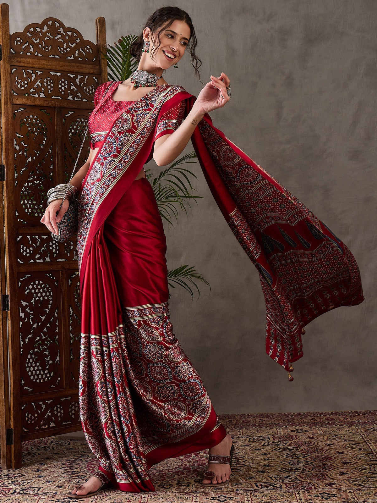 Avyanna Soft Drape Semi Modal Saree for Party Wear