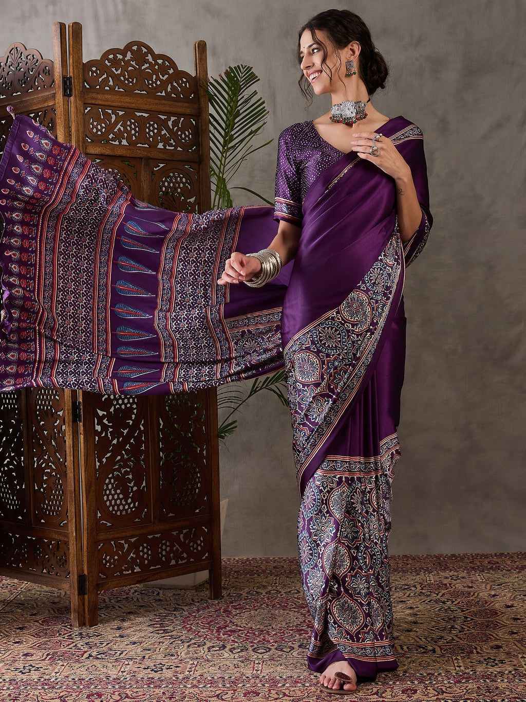 Avyanna Soft Drape Semi Modal Saree for Party Wear