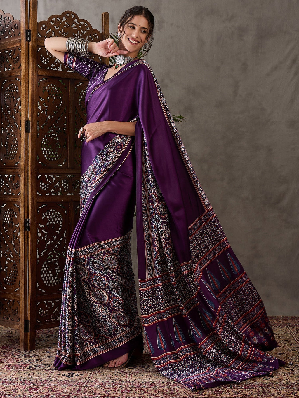 Avyanna Soft Drape Semi Modal Saree for Party Wear
