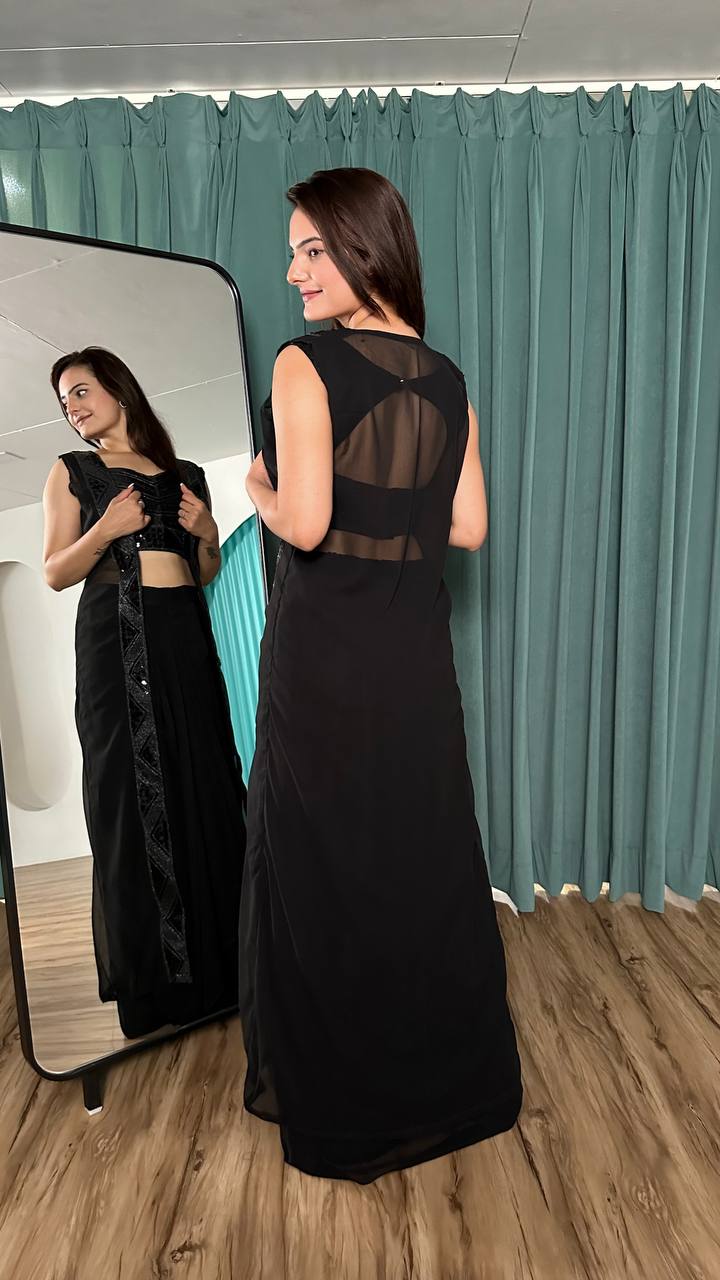 Black Chic & Trendy – Stylish Indo-Western Set