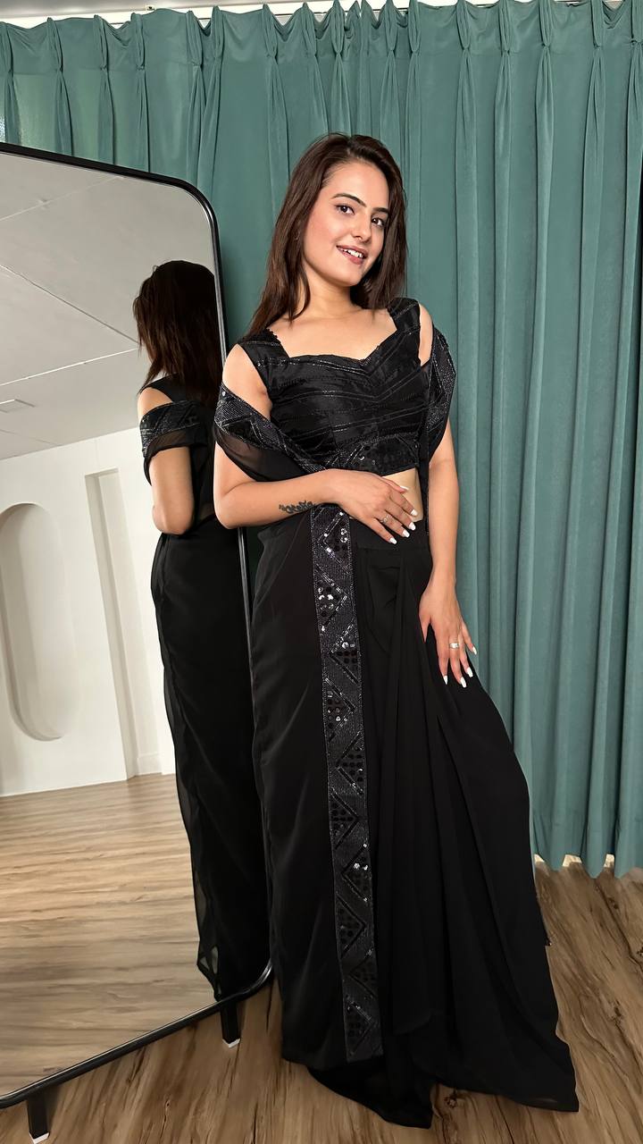 Black Chic & Trendy – Stylish Indo-Western Set