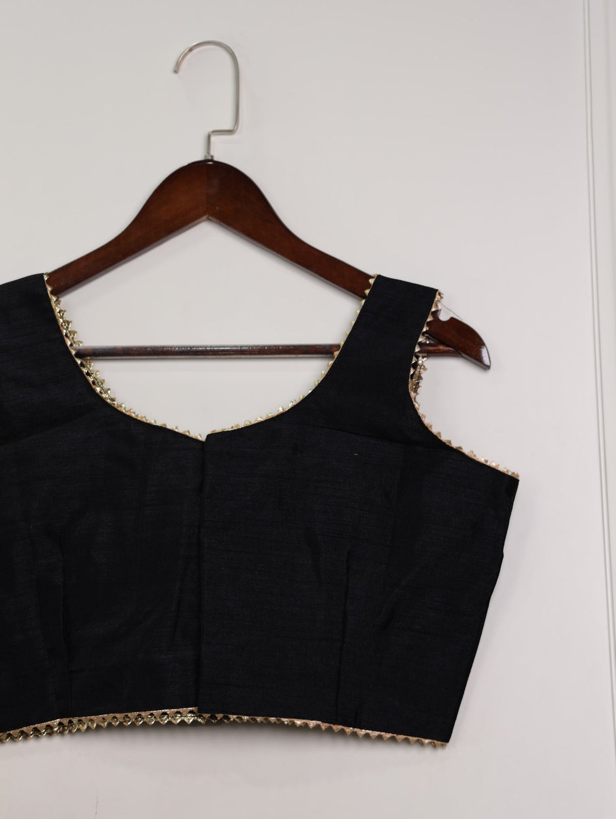 Black Effortless Elegance Banglori Blouse