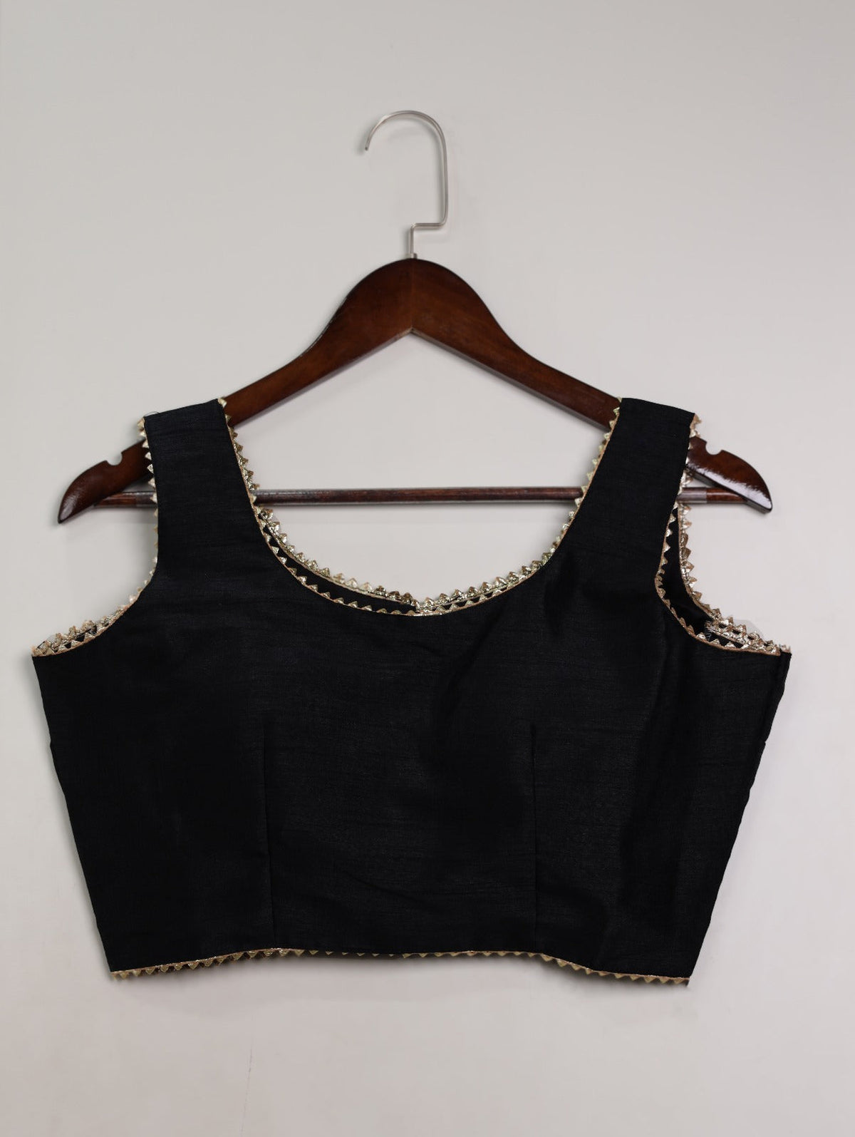 Black Effortless Elegance Banglori Blouse