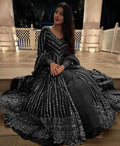 Black Elegant Thread & Sequin Work Lehenga Choli Set
