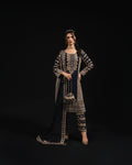 Blue Elegant Thread & Sequin Embroidered Georgette Suit Set