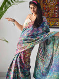 Celebrate Holi in Style with Our Vibrant Digital Print Dola Silk Sarees