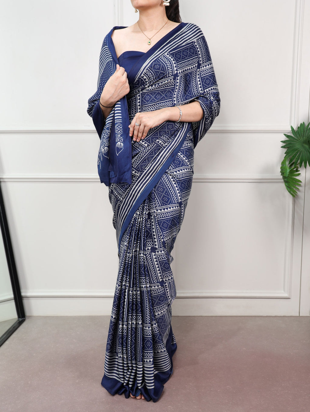 Designer Satin Silk Printed Saree