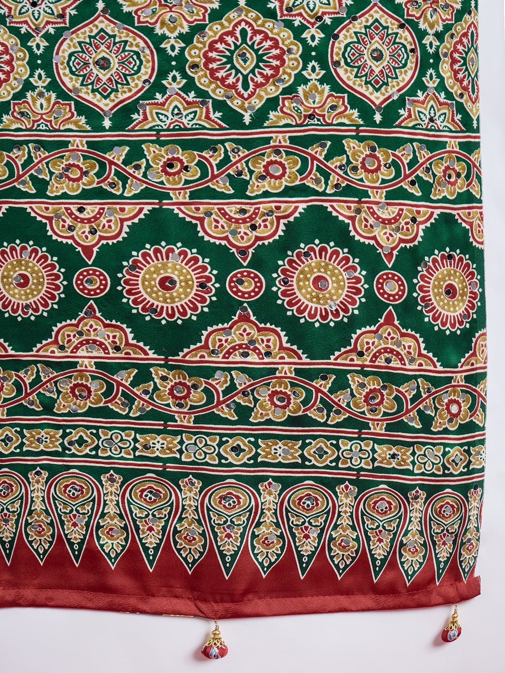 Elakshi Mirror Work Semi Modal Saree for Wedding & Party Wear