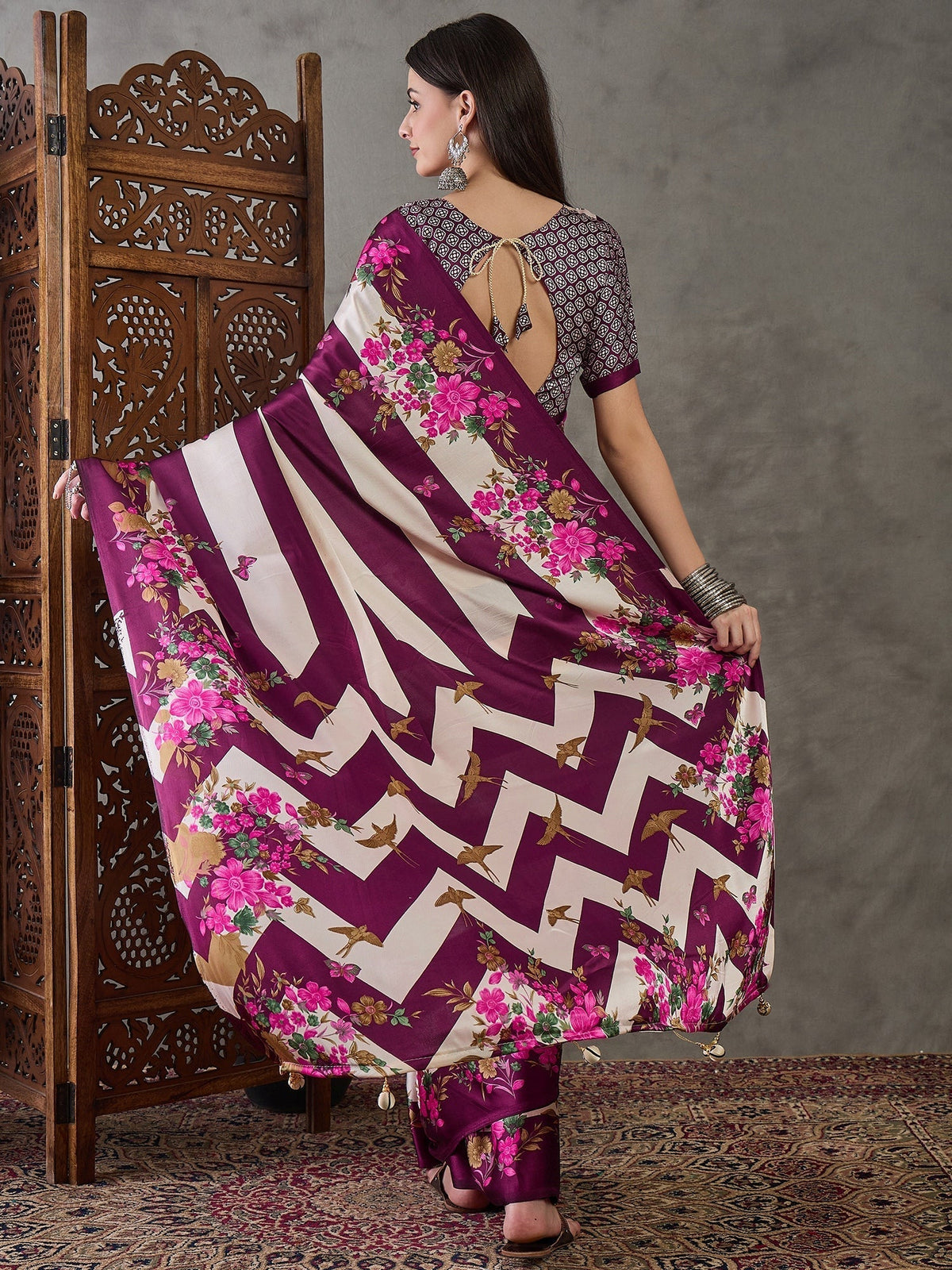Elaria Contemporary Semi Modal Saree for Special Occasions