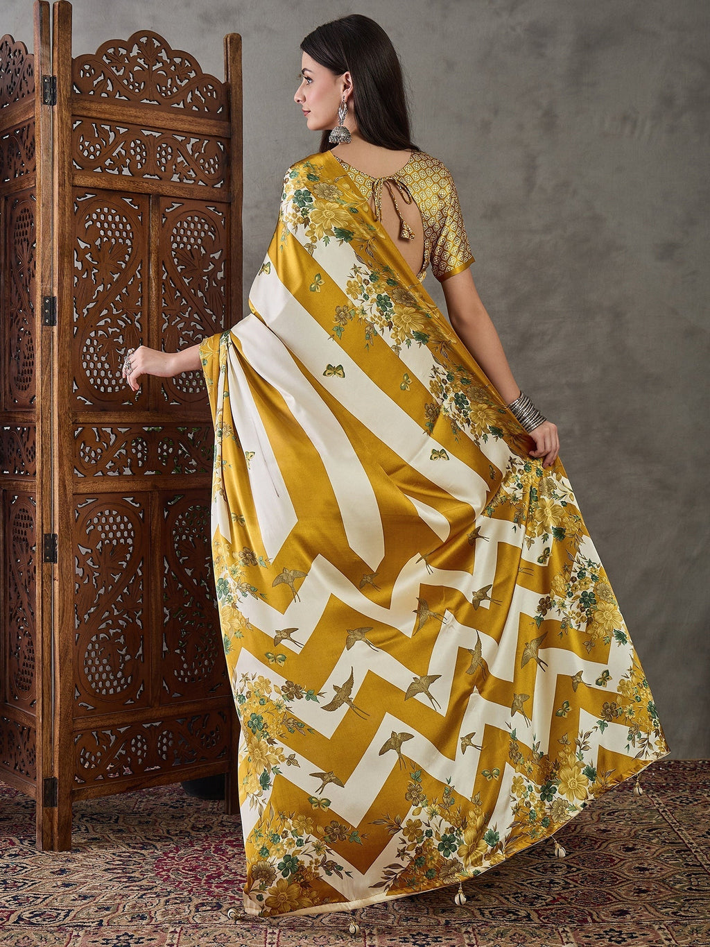 Elaria Contemporary Semi Modal Saree for Special Occasions