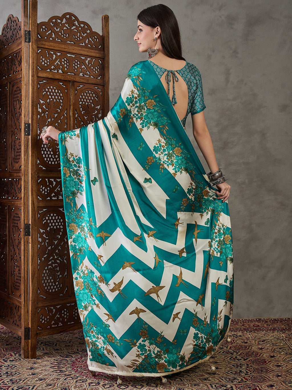 Elaria Contemporary Semi Modal Saree for Special Occasions