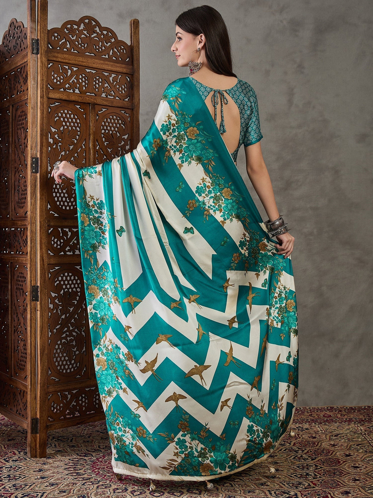 Elaria Contemporary Semi Modal Saree for Special Occasions