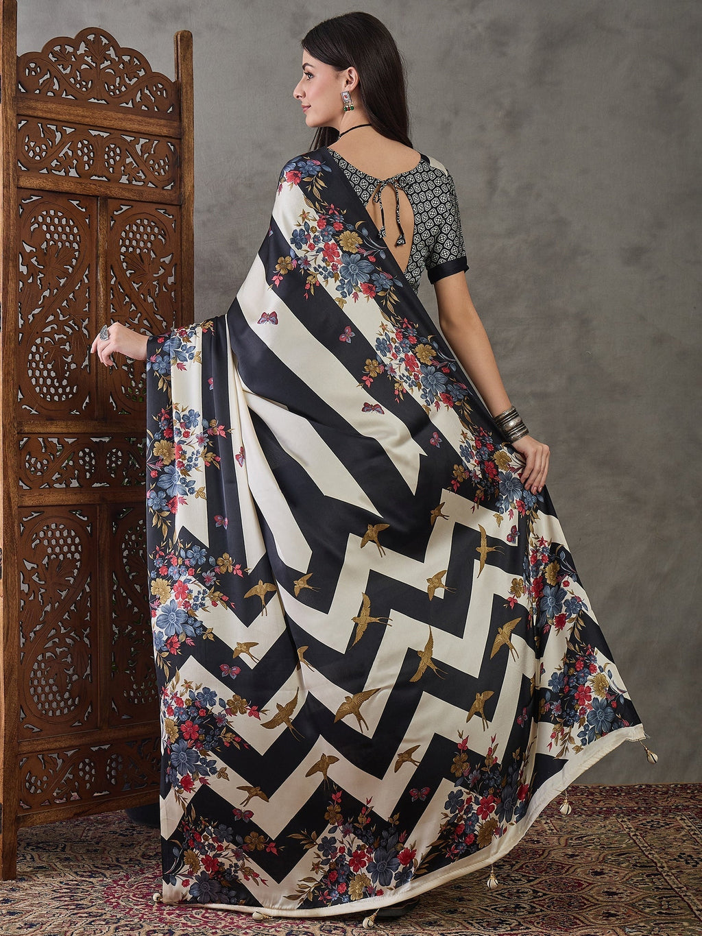 Elaria Contemporary Semi Modal Saree for Special Occasions