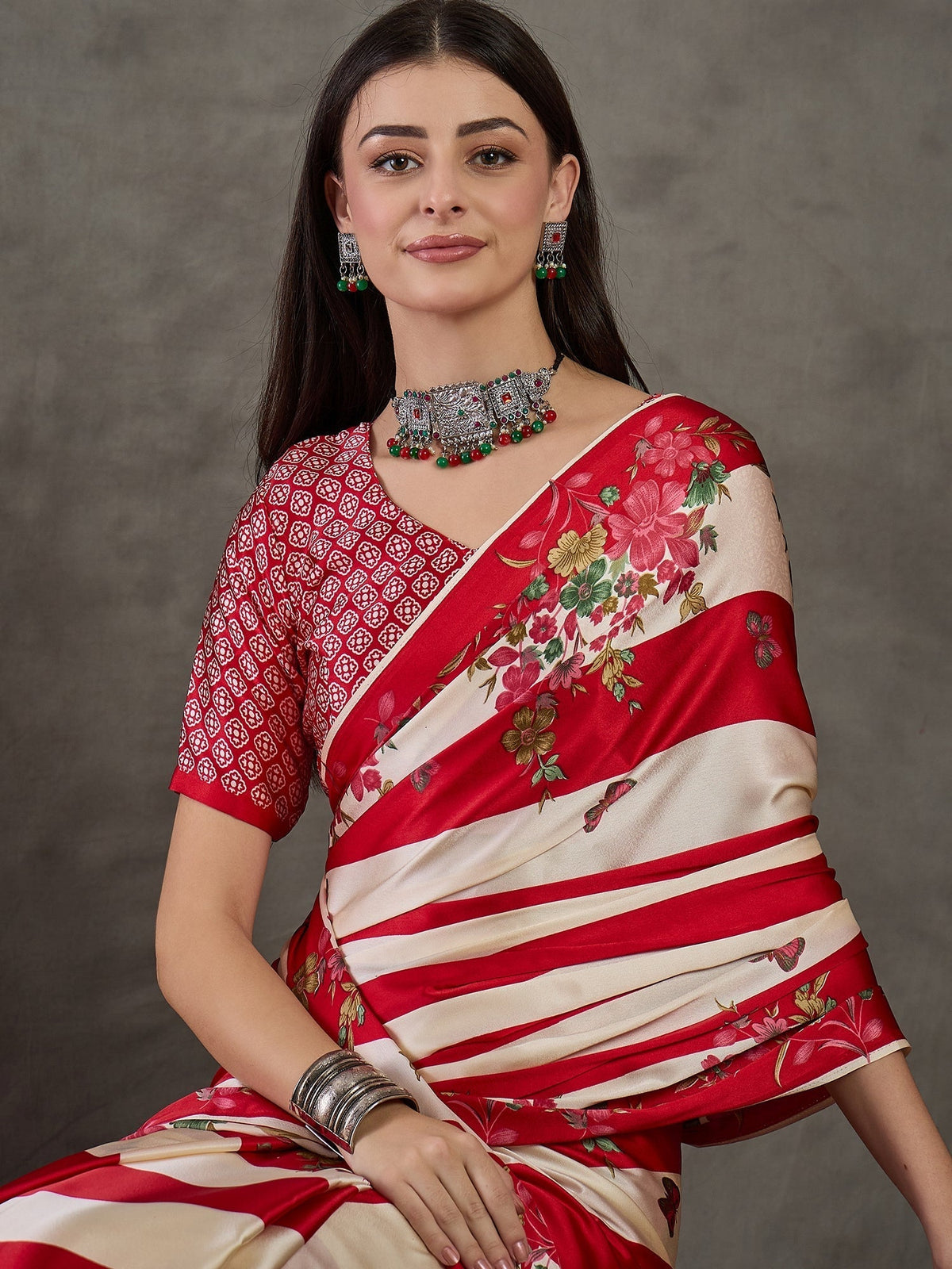 Elaria Contemporary Semi Modal Saree for Special Occasions