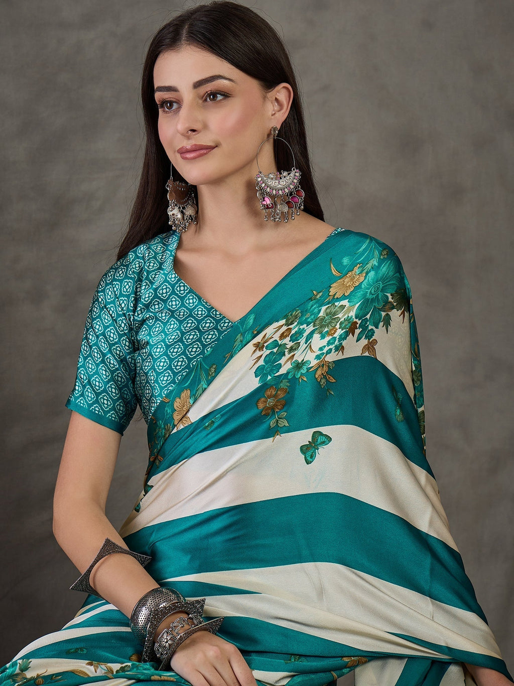 Elaria Contemporary Semi Modal Saree for Special Occasions