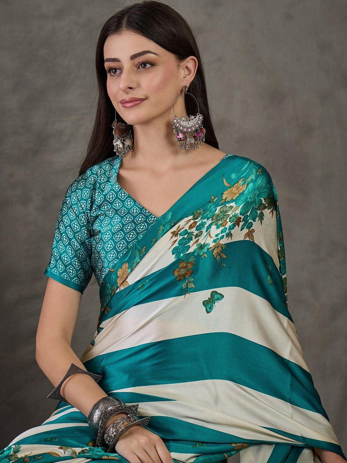 Elaria Contemporary Semi Modal Saree for Special Occasions