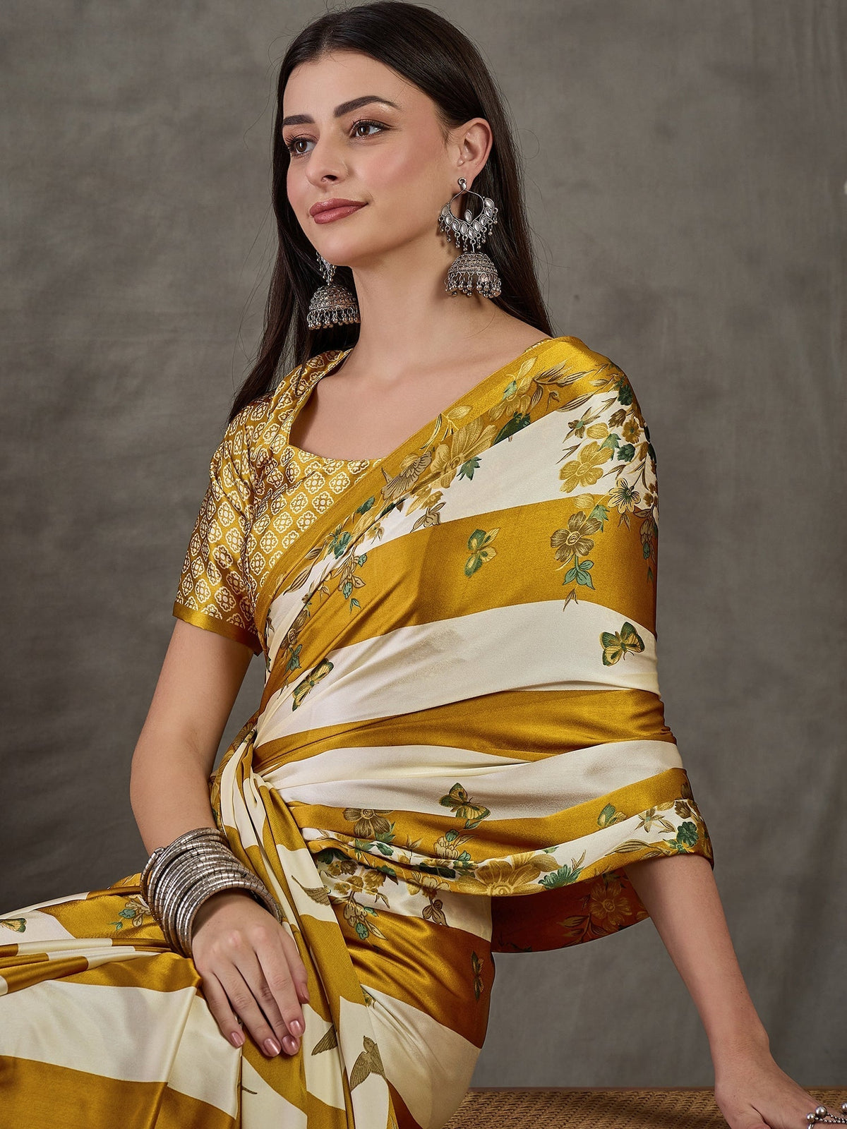 Elaria Contemporary Semi Modal Saree for Special Occasions
