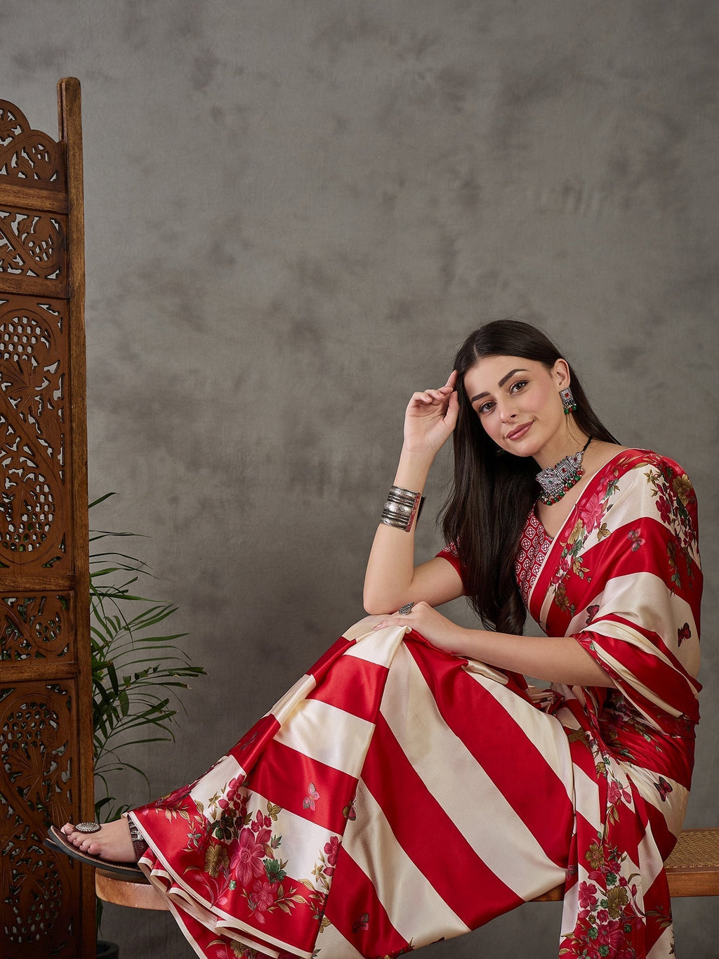 Elaria Contemporary Semi Modal Saree for Special Occasions