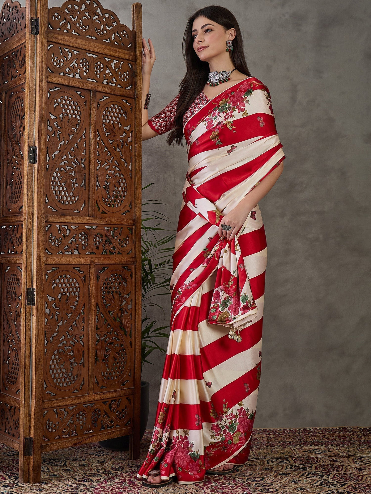 Elaria Contemporary Semi Modal Saree for Special Occasions