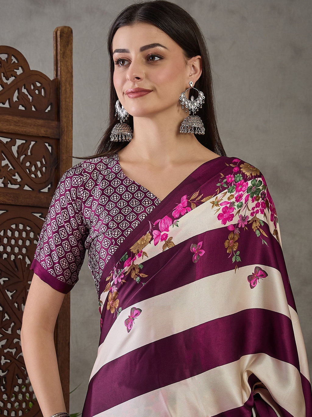 Elaria Contemporary Semi Modal Saree for Special Occasions