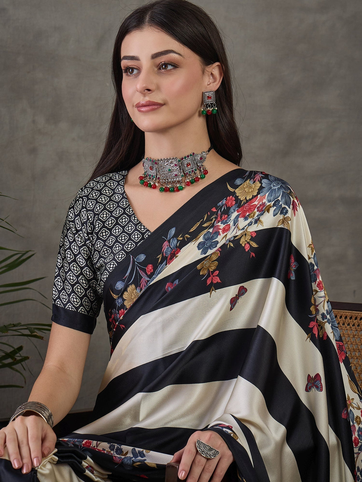 Elaria Contemporary Semi Modal Saree for Special Occasions