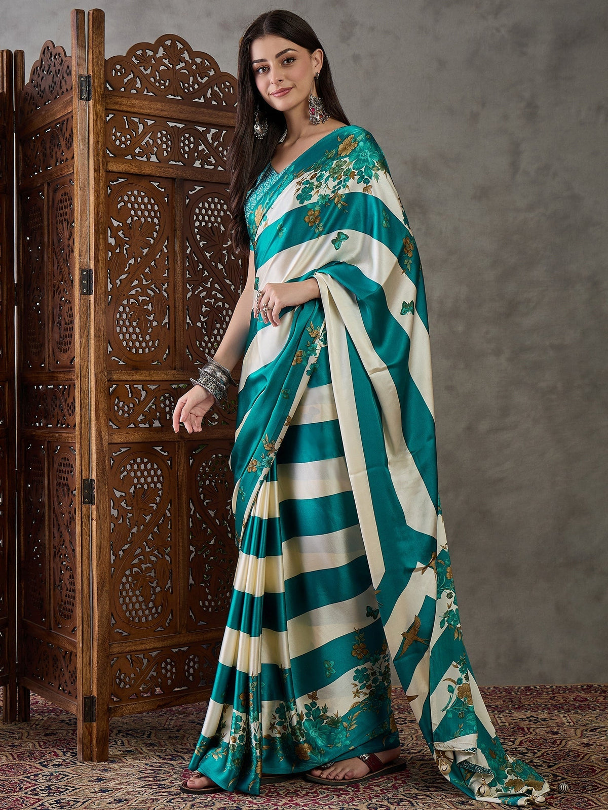 Elaria Contemporary Semi Modal Saree for Special Occasions